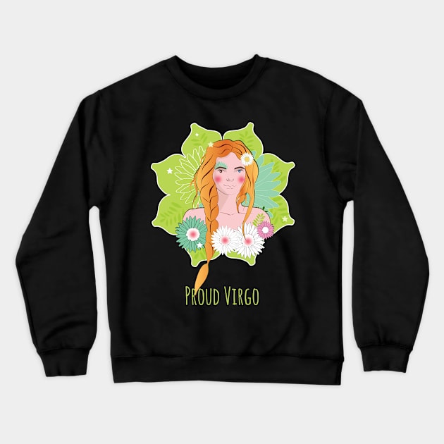 Proud Virgo Crewneck Sweatshirt by emma17